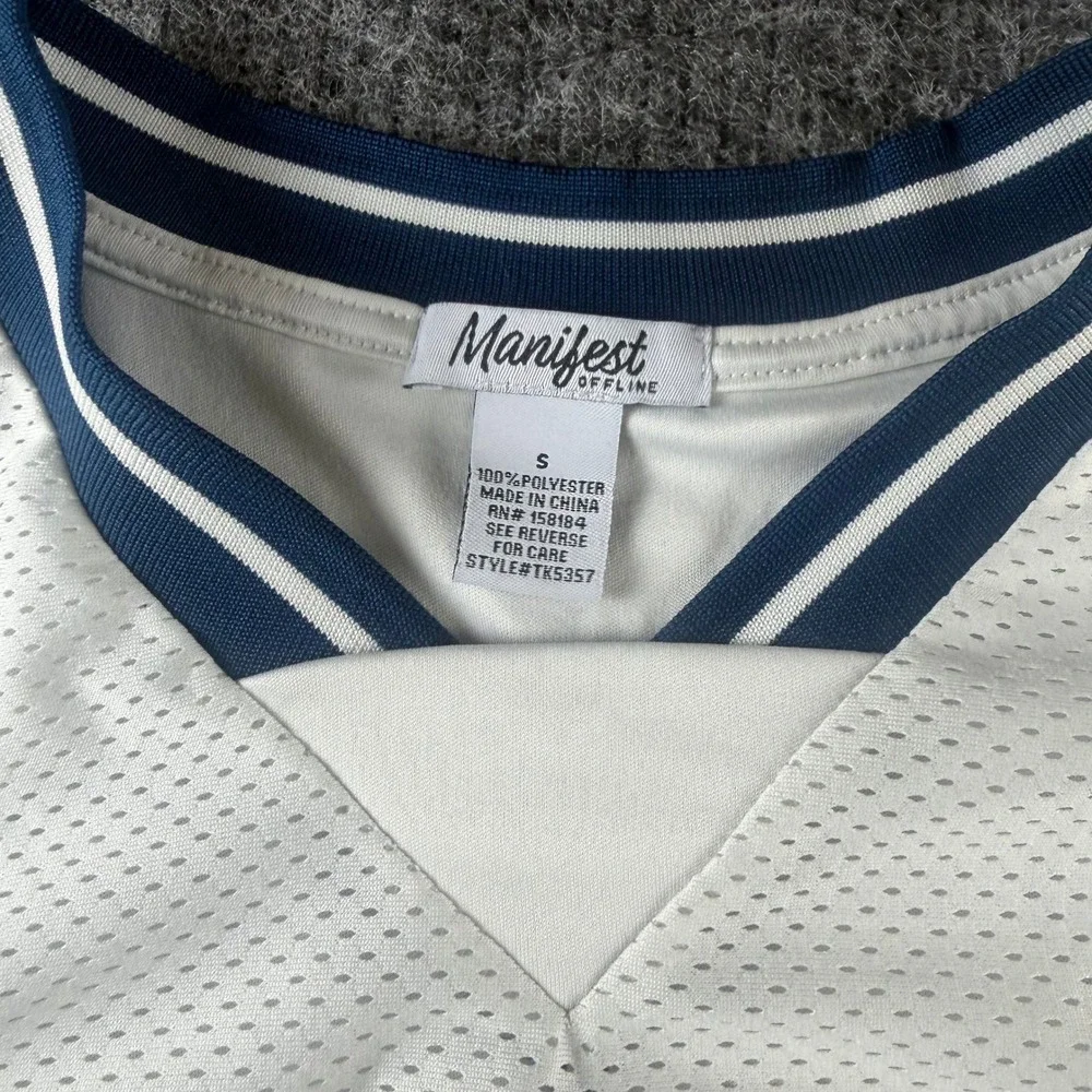 Manifest Offline London England Soccer Jersey White Navy Gold Mens Small TK5357 - Picture 3 of 11